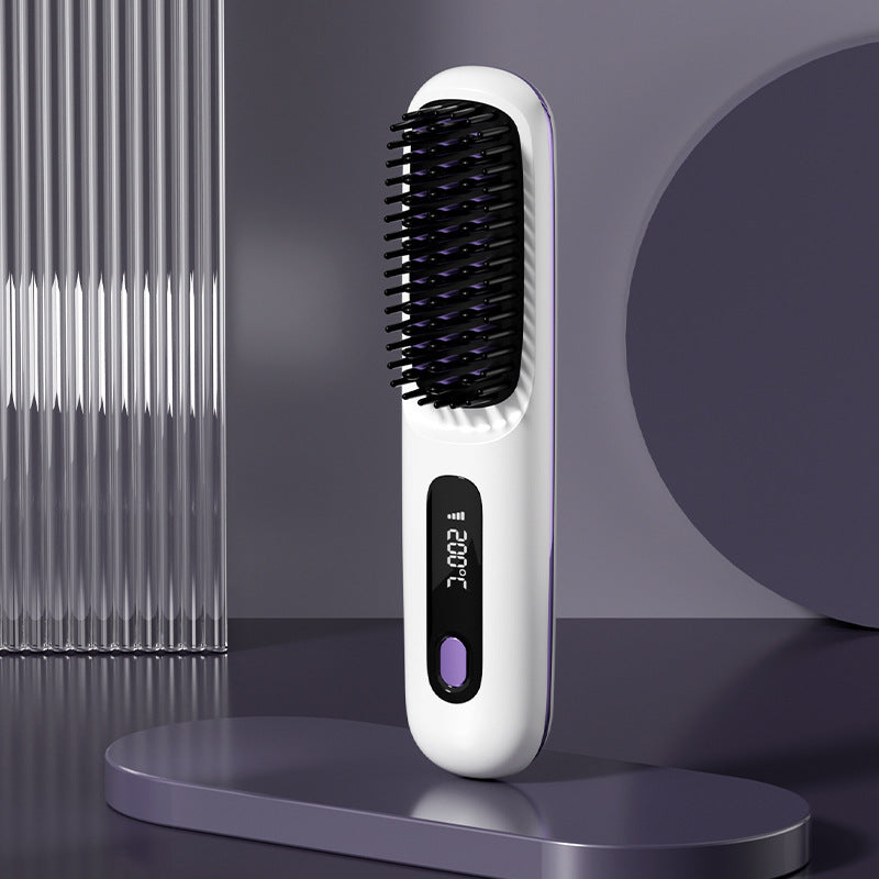 LUXSTRA™ 2-in-1 Wireless Hair Straightener Brush