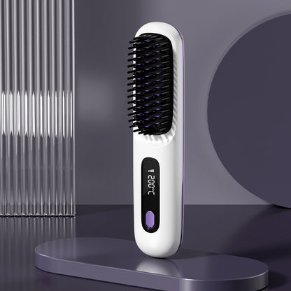 LUXSTRA™ 2-in-1 Wireless Hair Straightener Brush