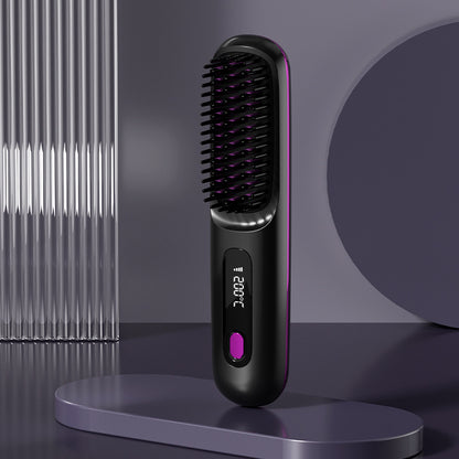 LUXSTRA™ 2-in-1 Wireless Hair Straightener Brush