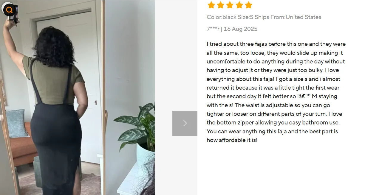 Furniche GraceForm – Black Lace Shapewear Bodysuit with Zipper Compression Fit