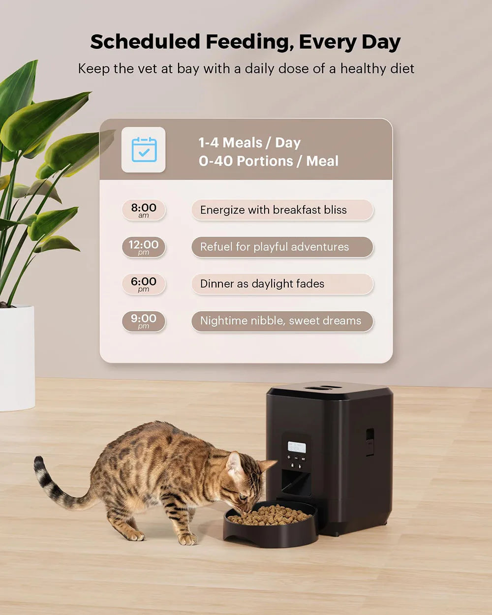 Furniche Smart Pet Feeder Automatic