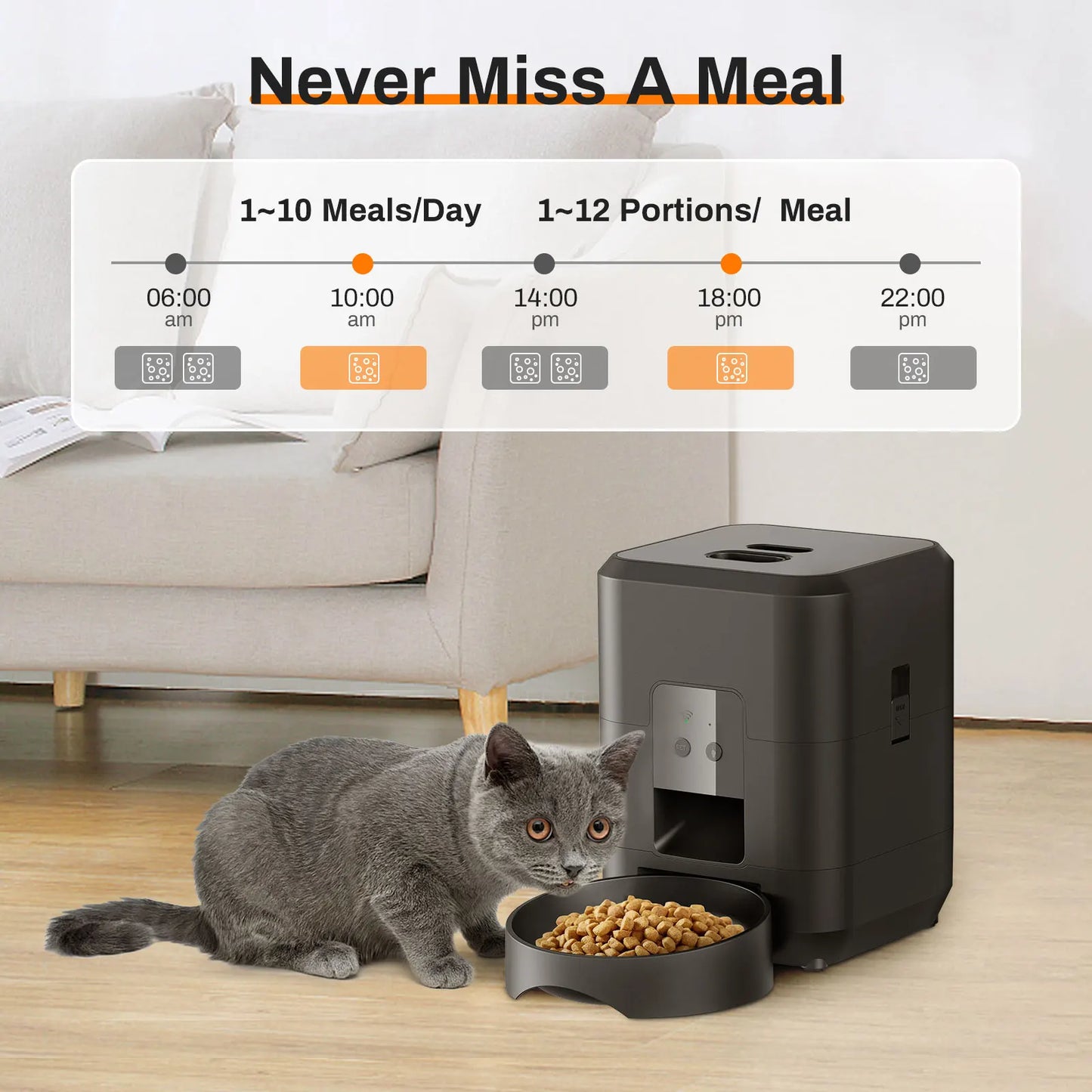 Furniche Smart Pet Feeder Automatic