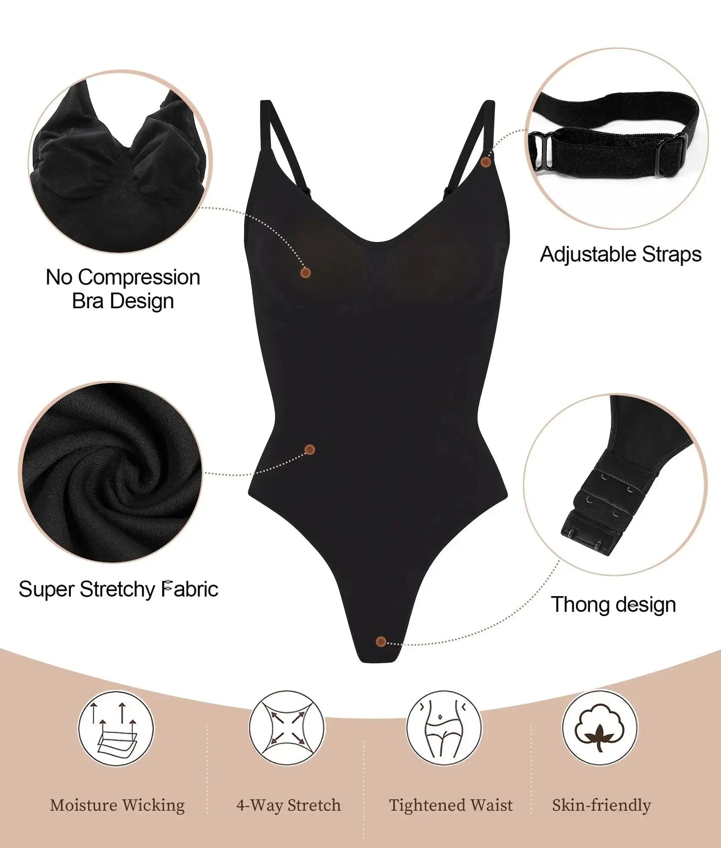 ContourLuxe™ High-Elastic Seamless Body Shaper
