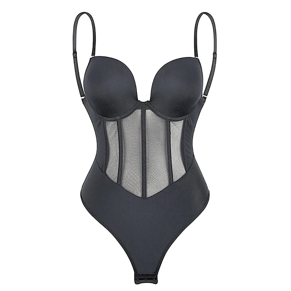 Furniche Silhouette Pro – Backless Deep V Sculpting Bodysuit