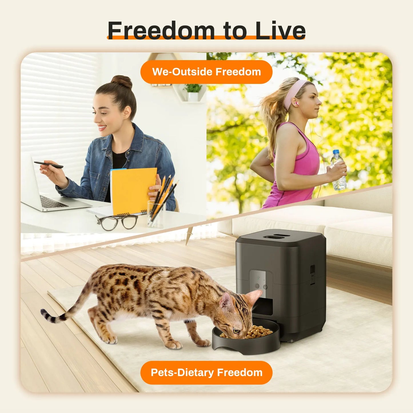 Furniche Smart Pet Feeder Automatic