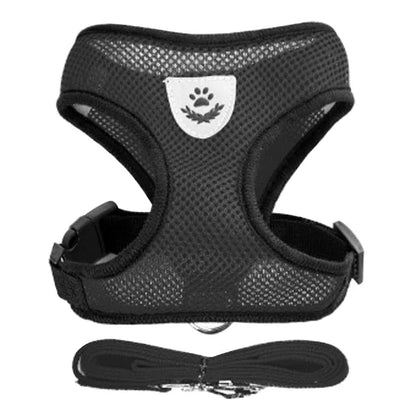 FurNiche™ Adjustable Mesh Pet Harness & Leash Set