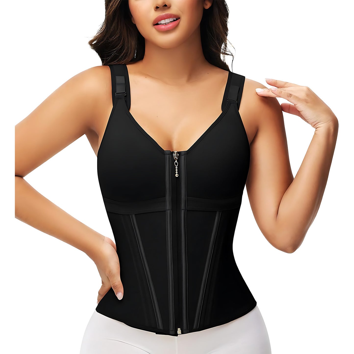 Furniche ContourForm – Triple-Breasted Slimming Mesh Corset