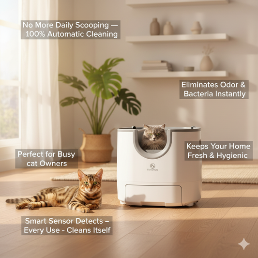Furoomate Self-Cleaning Cat Litter Box - ( Original Furoomate )